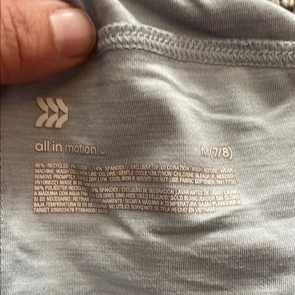 All in Motion Kids Light Gray Stretchy Drawstring Shorts - Picture 10 of 11